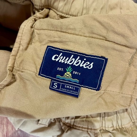 Chubbies Tan Cargo Shorts Relaxed Fit Lightweight - Picture 3 of 4